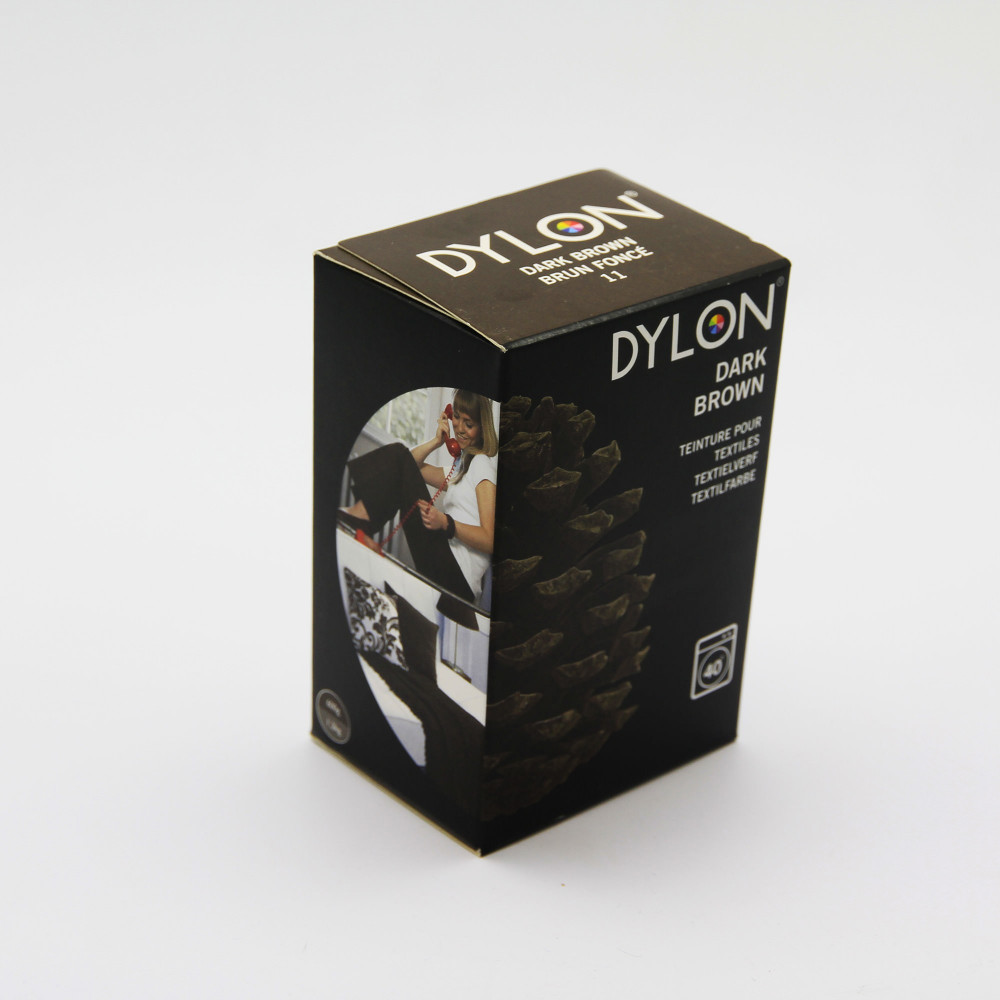 Teinture MARRON BRUN FONCE tissu textiles vêtement à la main DYLON 50g